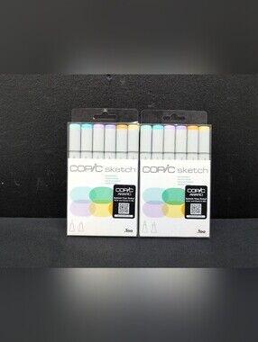 Copic Sketch Marker Set 6 Colors Pale Pastels Pack Of 2